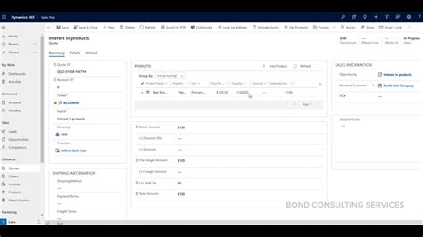 Create or edit quotes in Dynamics 365 Sales .